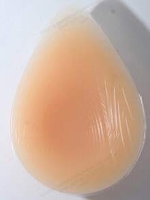 1pc Silicone Teardrop Breast Form, Unisex Post-Mastectomy Silicone Breast Prosthesis, Transgender Cross-Dressing Silicone Breast Form - Apricot - View 4