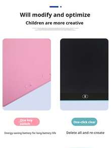 液晶书写板，彩色幼儿涂鸦板绘图板，可擦除可重复使用电子绘图板，适合 3-6 岁男孩和女孩的教育和学习玩具，绘图板，绘图板，液晶书写板，返校