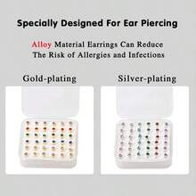 Professional Ear Piercing Kit Ear Piercing Gun With 36pcs Earrings Stud For Salon And Home Use