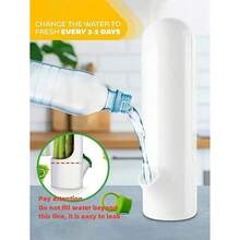 1pc/2pcs/3pcs Vegetable Freshness Containers, Keeps Cilantro, Asparagus Fresh, Suitable For Refrigerator Use, Preserves Bottled Herbs Freshness, Mint Fridge Storage, Keeps Greens Fresh For 2-3 Weeks, Vegetable Preserving Supplies - White - View 3