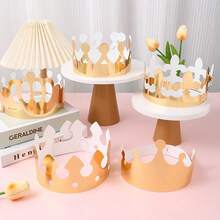 10pcs Elegant Golden Crown Party Hats - Disposable Paper Decorations For Birthday Celebrations & Festive Events, Featherless, No Power Needed - Multicolor - View 9