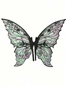 1pc Gold Foil Butterfly Fairy Wings COS Dress Up Holiday Party Costume Ball Performance Props - Multicolor - View 17