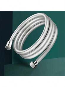 1根PVC材质防爆淋浴管，结实耐用不缠绕淋浴软管，浴室淋浴喷头软管，浴室配件，浴室工具