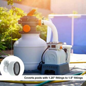 1.25 Inch To 1.5 Inch Type B Hose Adapters For Intex Hose Pump Parts Conversion Swimming Pool Drain Parts Accessories