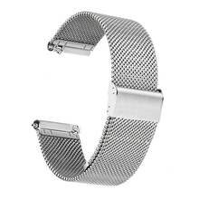 Unisex Stainless Steel Mesh Watch Band - Quick Release Metal Strap, Compatible With Smart Watches And Traditional Watches - Adjustable, Comfortable, Fashionable, Available In Gold, Silver, Black, Rose Gold - 18mm, 20mm, 22mm Options, Suitable For Daily, Business, Gift And Casual Wear - Multicolor - View 11