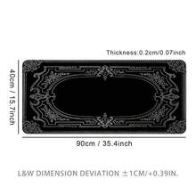 Tấm lót chuột cỡ lớn có khung phong cách Victoria cổ điển, tấm lót bàn chơi game, tấm lót bàn phím lớn, có thể giặt được, đế cao su chống trượt, viền khâu, tấm lót chuột quà tặng, tấm bảo vệ máy tính để bàn, tấm lót bàn học, nhiều kích cỡ có sẵn, tấm lót bàn phím máy tính, tấm lót máy tính xách tay tấm lót chuột chơi game phụ kiện bàn làm việc văn phòng phẩm văn phòng phụ kiện bàn làm việc bàn di chuột tấm lót chuột cho bàn làm việc - Đường viền Victoria cổ điển - Xem 17