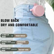 2025 Newest Mini Bladeless Fan | 3 Speed + 360° Adjustable Head - Silent Bladeless Design | Dual Clip On Dressing/Waist Hanging - 10 Hours Long Life | Essential Cooling Device For Outdoor, Traveling, Office - 綠色 - 查看 6