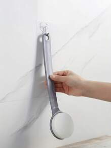 1pc Long Handle Body Lotion/Cream Applicator, Back Scrubber With Sponge Pad, Bath Time Grooming Tool