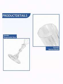 2只优雅香槟杯，高端钻石切割高脚杯，葡萄酒杯，可重复使用，适合家庭使用，手洗，是节日派对、室内/室外聚会、家庭活动、朋友聚会、情人节礼物、返校季礼物、新年礼物的理想之选（随机新款或旧款） - 彩色 - 查看 2