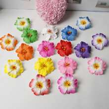 12pcs/6pcs/1pc Bohemian Style Artificial Flower Hair Clips Set, Barrettes For Women, Summer Beach Vacation Hair Accessories