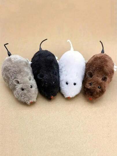 Mouse Toy, 4 Colors Of Fake Mouse Toys, Prank Toy, No Batteries Required, Suitable As Pet Party Gifts
