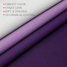 MIUCO Blackout Curtains & Drapes For Bedroom Living Room 84 Inches Long Purple And White Room Darkening Ombre Curtains Rod Pocket & Back Tab Curtains Thermal Insulated Light Blocking 2 Panels Set-FUNALING - Màu tím - Xem 5