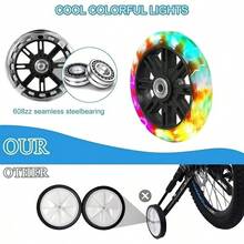 Children Bicycle Training Wheels 12/14/16/18/20 Inch Bike Stabiliser Mounted Kit - màu đen - Xem 6