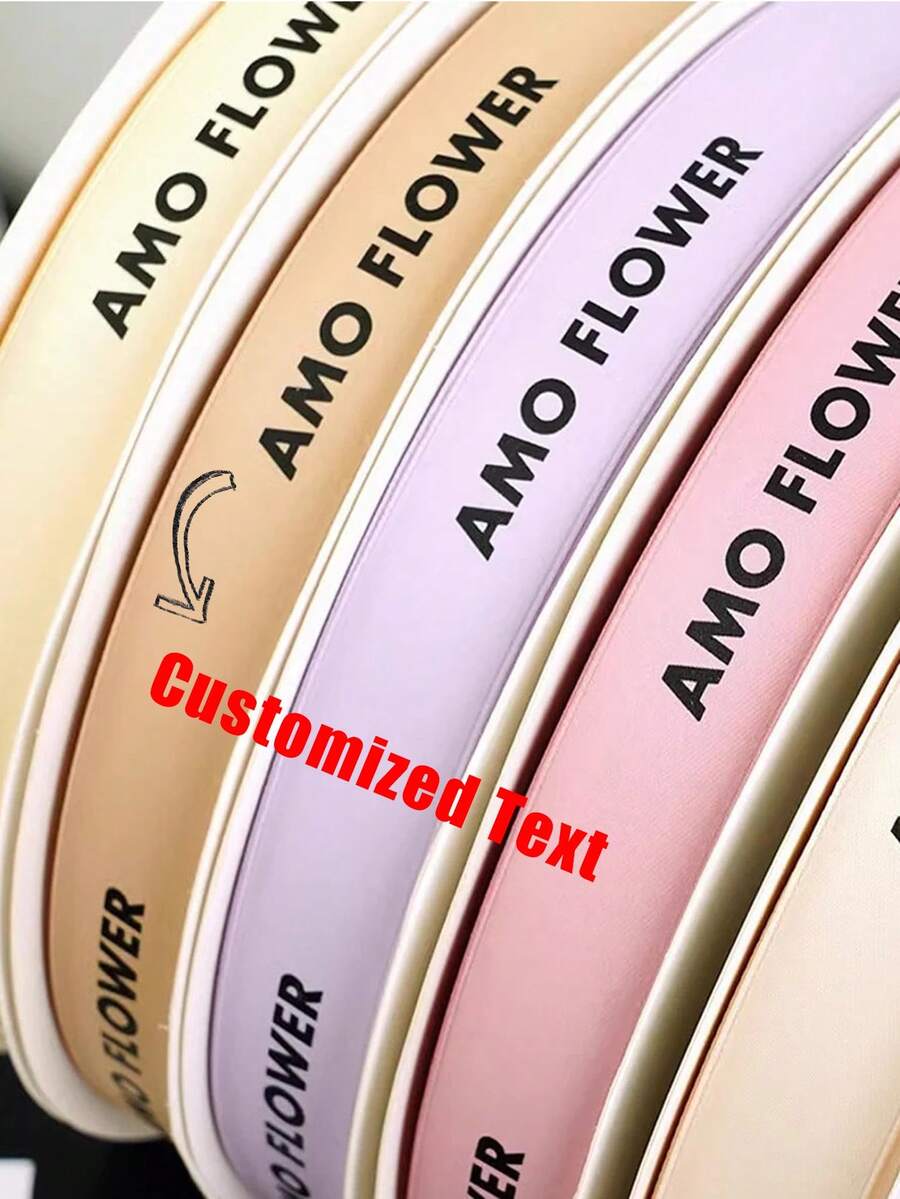 Custom Satin Ribbon, Personalised 25mm DIY Ribbons, Present Wrapping Gift Wrap, Birthdays, Weddings, Anniversary, Webbing Bowknot Decoration Gift, School Supplies, Back To School, Class Of 2026 Graduation, Personalized Gift - Multicolor - View 1