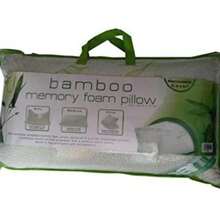 Memory Foam Bamboo Pillows 2 Pack-Soft Bounce Back Bamboo Pillows-Neck & Shoulder Support- 2 Pack Memory Foam Pillows With Bamboo Cover -Twin Pillowpack - 預設 - 查看 2