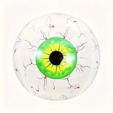 1 pièce Œil géant gonflable, boule d'œil réaliste 4D, décoration de jardin à gonfler facilement, se balançant au vent, décoration effrayante pour la décoration d'Halloween, la décoration de la maison, la décoration d'automne, la décoration de la chambre