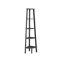 Corner Shelf Unit, 5-Tier Corner Shelf, Ladder Shelf For Living Room, Bookshelf Or Plant Stand, Industrial Accent Furniture Organiser Racks