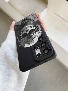 1 件创意宇航员骷髅黑眼防震 TPU 材质手机壳，可作为节日礼物，兼容三星、Nothing、Pixel、INFINIX、Redmi 系列手机，防水防摔防刮 - 彩色 - 查看 7