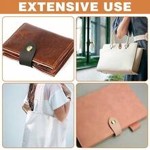 1/2/3/4/6pcs DIY Handmade Bag Leather Buckle Folding Sewing Accessories, Crochet/Wallet/Handbag Making Metal Buckle