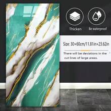 10 miếng dán tường bằng đá cẩm thạch tự dính - Gạch men 3D, chống thấm nước, chống dầu, có thể tháo rời và tái sử dụng, thích hợp cho nhà bếp, phòng tắm, phòng ngủ, cải tạo phòng khách, gạch ốp tường PVC chịu nhiệt bóc ra và dán, gạch lát sàn nhà bếp chống thấm nước - Nhiều màu - Xem 13