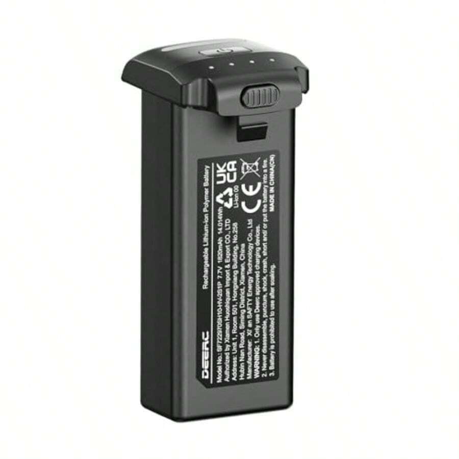 DEERC D65 Intelligent Modular Drone Battery 7.7V 1820mAh Lithiumion Battery Battery For D65 GPS Drones With Camera For Adults 4K Provide 26 Minutes Of Drone Flight Time D65 Accessories - 如圖 - 查看 1