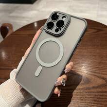 MagSafe Compatible Wireless Charging Phone Case For IPhone 17 Pro Max/17 Air, 16/15/14/13/12 Pro Max Plus - Premium Frosted Clear, Shockproof Drop Protection, Anti-Yellow Anti-Fingerprint Hard PC Back, Stylish Multi-Color, Perfect Gift For Him & Her,Grey - Transparent Gray - View 2