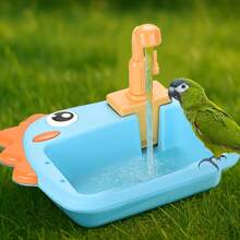 [Easy Clean Parrot Bath] PC Parrot Bath - Easy To Clean, Self-Cleaning Shower For Small Birds
