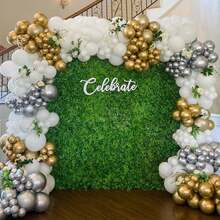 40pcs White & Gold Balloon Set 10inch Latex Balloons, Suitable For Weddings, Anniversaries, Birthdays, Multipurpose Decoration For Home, Room Backdrop, Special Occasions