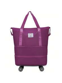 1pc Travel Luggage Bag With Wheels, Packing Bag Carry-On Tote With Zipper And Handle Foldable Storage Suitcase Moving Packaging Bag Fitness Storage Bag Durable & Lightweight,6 Colors And 3 Sizes Available - Multicolor - View 31