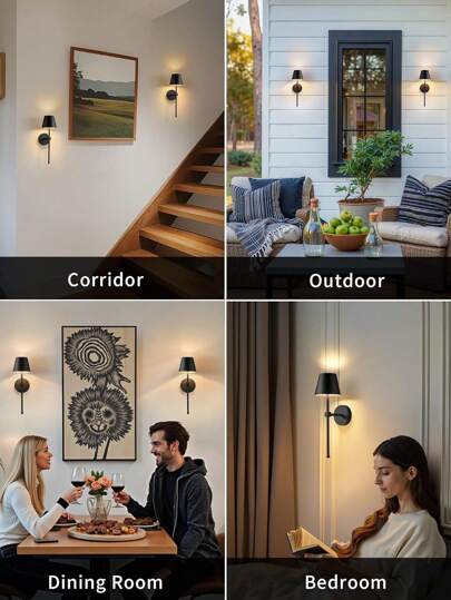 Wireless Wand Lamp, Small Cordless High Capacity Rechargeable Battery LED Light, Dimmable Lighting, Living Room, Bedroom, Corridor, Night Verlichting (Black) view 9