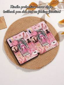 Ốp bảo vệ máy tính bảng họa tiết lá bài Tarot Nữ hoàng, tương thích với iPad 9.7/10.2/10.5/10.9/12.9/Pro 11 (thế hệ thứ 10), Galaxy Tab S6 Lite 10.4 inch, Kindle Paperwhite thế hệ thứ 12 (2024), Kindle thế hệ thứ 11 (2022), bảo vệ mềm mại chống sốc, chân đế thông minh/chức năng tự động bật/tắt màn hình. - Nhiều màu - Xem 6