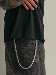 男士腰饰，高端大气上档次。男女款裤链，时尚小众的粘土镶嵌钻石和钻石球腰链，手工身体链，裤链吊坠链，腰链