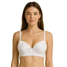 Kit 3 Sutiãs Bojo Rendado Lingerie Sensual Feminina Adulto - Multicolorido - Visão 7