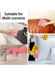 20 Packs Of Reusable Ultra-Fine Fiber Cleaning Cloth Rolls, Hand Torn Cleaning Towels, Reusable Washable Ultra-Fine Fiber Towels, Car Soft Cleaning Cloth, Universal Absorbent Kitchen Cloth, Kitchen Supplies Washable Kitchen Towels, Multi-Purpose Non Electric And Non Wear Super Absorbent Dishwashing Cloth, Hand Torn Tissue Replacement Cleaning Cloth, Very Suitable For Home, Car, And Office Use