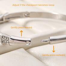 1 szt Glamour Stop cynkowy Dekoracyjne sztuczne perły i kamienie  Bransoletka Dla kobiet Dla Prezent