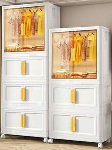 5/4/3/2/1 Layer Closet Organization And Storage Storage Organizer Closet Organizer Shoe Rack Makeup Organizer Clothes Organizer Storage Cabinet Dresser For Bedroom Drawer Organiser Room Storage - Multicolor - View 3
