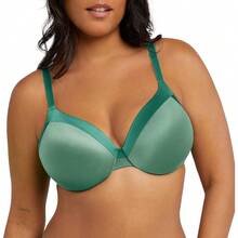 Maidenform Women's Comfort Devotion Underwire Bra, Full Coverage Convertible T-Shirt Bra - 深綠棕櫚 - 查看 1