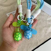 Cordón de muñeca para teléfono móvil con diseño de tortuga marina, correa de teléfono móvil con cuerda adorable, colgante de teléfono desmontable, se ajusta a fundas universales de teléfono, DIY, para mujeres y hombres, correa de mano portátil antideslizante, llavero