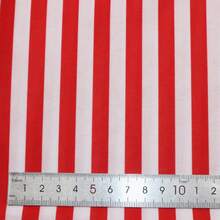 1 件双向弹力红白条纹印花面料 - 160x50cm 几何图案轻质材料，适用于 DIY 缝纫、包袋、枕头、节日独立日、圣诞装饰 - 仅可手洗，预裁 - 多色 - 查看 5