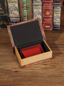 1/3pcs Vintage Faux Books, Decorative Tabletop Accents For Study, Living Room, Bedroom, Multifunctional With Storage, Stationery & Jewelry Box