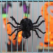 Decoración colgante realista de tela de araña, adecuada para decoración de atmósfera de Halloween