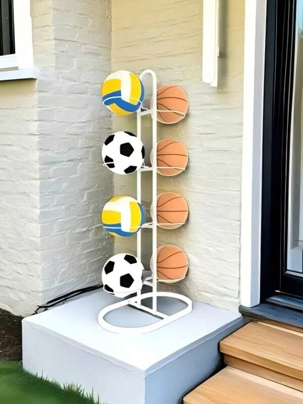 Estantería metálica multifuncional para almacenamiento de balones de 10/8/6 capacidad, para baloncesto, fútbol, voleibol. Regalo navideño para mujeres, organizador de almacenamiento, artículos esenciales de viaje, regreso a la escuela, almacenamiento para dormitorio, decoración de otoño