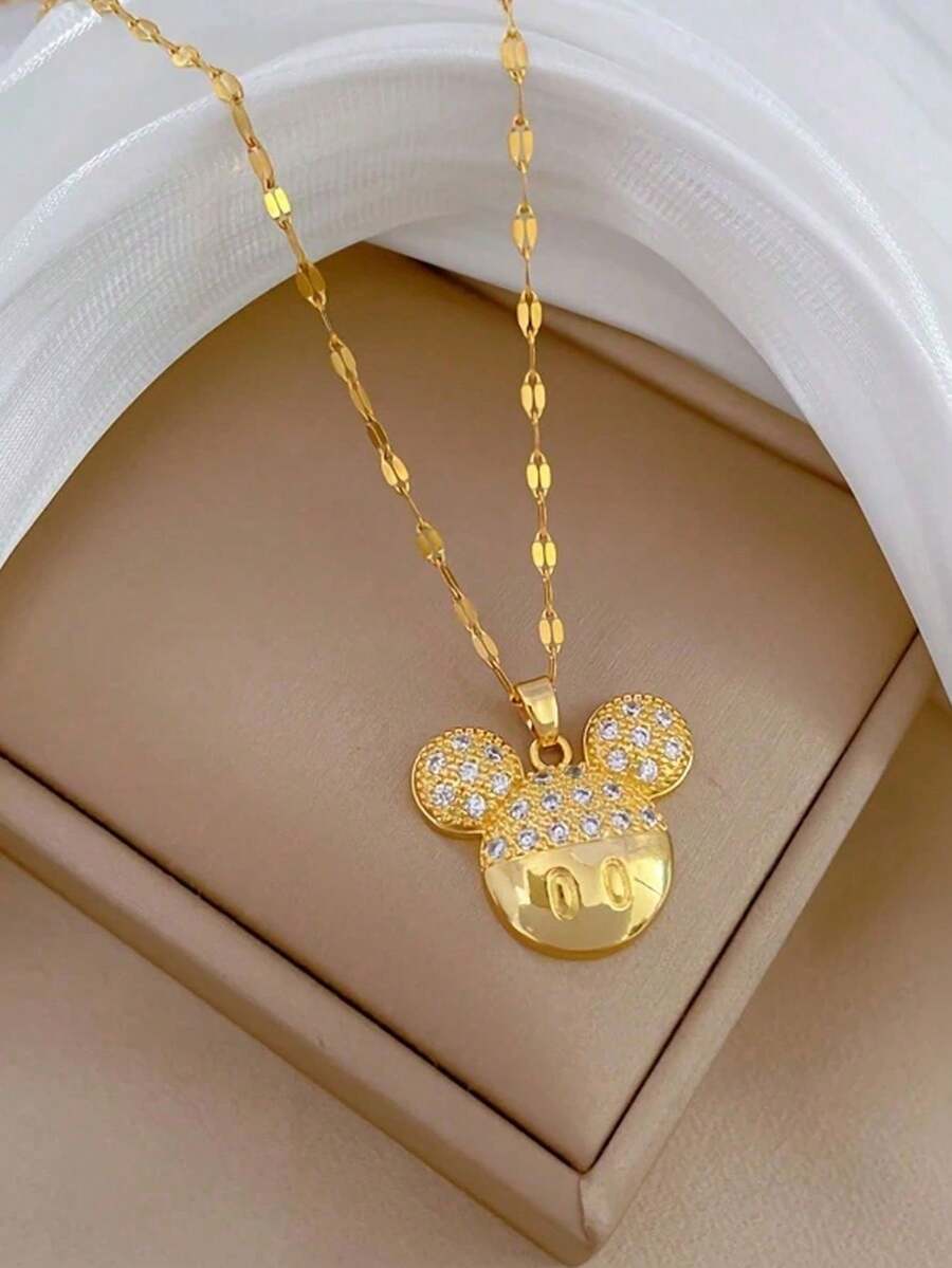 1 Set Of Pieces,   Necklace, Girl's Fashionable Pendant Necklace, Cute Cartoon  Necklace, Girl's Exquisite Jewelry, Perfect Gift For Girlfriend, New Year's Gift, Ideal Birthday Gift