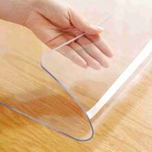 PVC Tablecloth Protector - 2.0mm Thick Clear, & Heat-Resistant Table Cover, Scratch-Proof Polyvinyl Chloride Material, Ideal For Home & Hotel Dining Tables, Coffee Tables, And Kitchen Countertops, Table Protection | Clear Table Cover | PVC Material, Table Covering