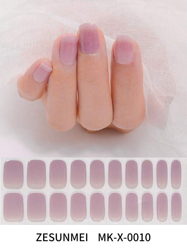 Bandes d'ongles en gel semi-durcies, 20 pièces d'ongles en gel dégradé yeux de chat nude sous UV, vernis à ongles UV pour DIY des ongles à la maison, nouvelle arrivée en stock, autocollants de gel d'ongles sans cuisson, dégradé semi-transparent, autocollants d'ongles style Ins, autocollants de gel d'ongles sans lampe.