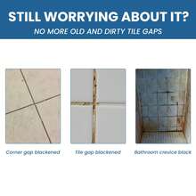 JAYSUING 1 件防水瓷砖填缝剂，适用于厨房和浴室的白色瓷砖填缝剂，墙壁去污剂，适用于浴室和墙壁的防霉填料（新旧型号随机发送）