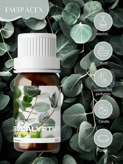 EMBRACEX. 100% Pure Eucalyptus Essential Oil | High Quality Oil For Aromatherapy Diffuser, Humidifier, And Home Use | 0.33 Fl Oz