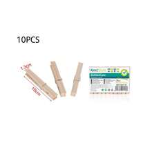 Multi-Functional Wooden Clips, Pine Wood Clothespins, Wooden Laundry Pegs, Wooden Windproof Drying Clips With Round PP Head, For Hanging Clothes, Socks, Pants, Photo DIY - Wood Color - View 6