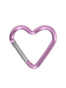 10 件/20 件/1 件心形铝合金登山扣钥匙扣，粉色/酒红色铝合金吊坠钥匙扣，背包配件固定挂钩，户外钥匙扣工具，适用于日常生活和户外悬挂钥匙、手电筒、绳索、软管、水瓶等物品，也可用作钥匙扣，户外露营徒步旅行背包配件 - 彩色 - 查看 13