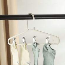 20pcs/Set Stainless Steel,  Multi Functional, Strong Clamping Force, Multi-Function, Load Resistant, Multi Piece Set Clothespin,  Clothes Peg For Laundry Room, Wardrobe, Room, Bathroom, Photo Wall, Student Dorm, Home Dress Pants Shoes Jeans Boots Skirt, Beachwear, Spring, Minimalist, Summer Tops, For Mother's Day, Gift For My Mother - Multicolor - View 6